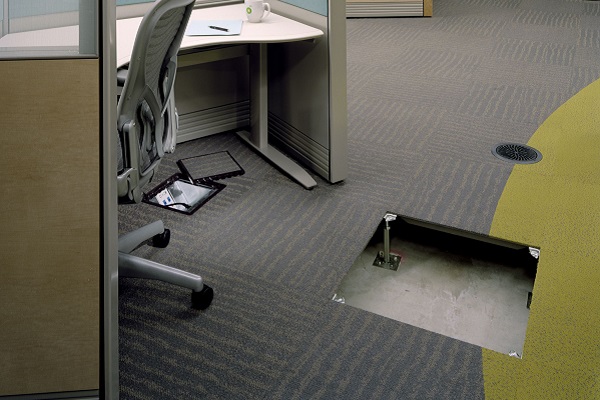install raised flooring for office