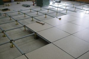 install anti-static raised floor